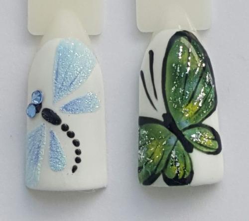 Оцените, пжл.  Ранее рисовала только на бумаге, теперь осваиваю гель - лак месяца полтора. 05