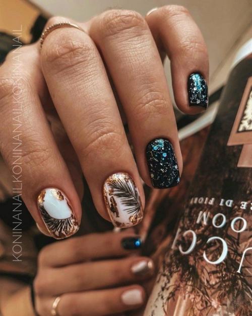 Подборка маникюра на короткие ноготки. 09