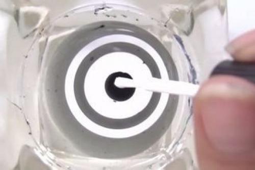 Черно-белый водный маникюр (пошаговый урок). 01