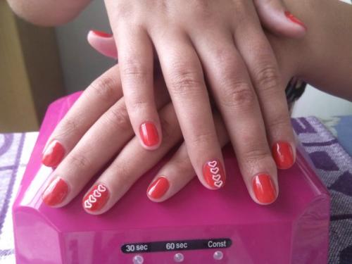 Первые работы.  Покрытие гелем. 02