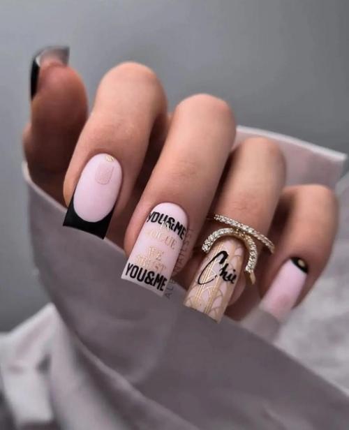 Абстрактные рисунки и картины на ногтях позволяют выразить свою креативность и уникальность. 05