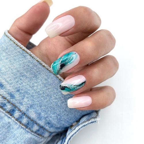 Акварельный маникюр. Мягкие, естественные градиентные переходы, богатая палитра оттенков, нежные рисунки. 01 Акварельный маникюр. Мягкие, естественные градиентные переходы, богатая палитра оттенков, нежные рисунки. 01