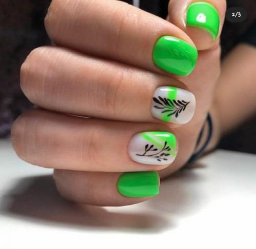 Идеи маникюра на короткие ногти. 03