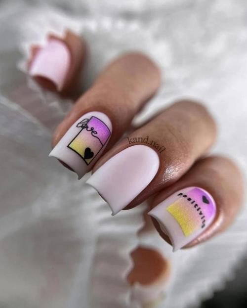 Абстрактные рисунки и картины на ногтях позволяют выразить свою креативность и уникальность. 09