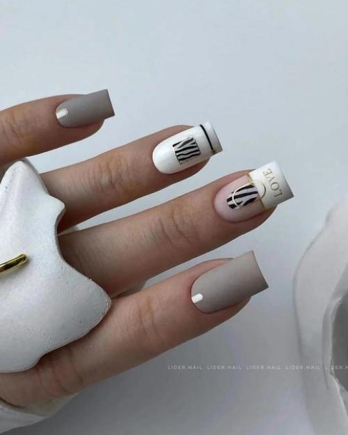 Абстрактные рисунки и картины на ногтях позволяют выразить свою креативность и уникальность. 07