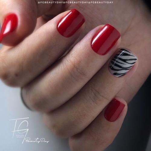 Идеи маникюра на короткие ногти. 07