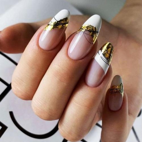 Французский маникюр в своём разнообразие. 04