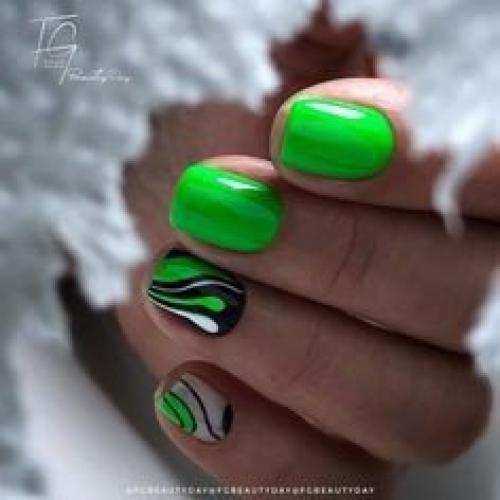 Идеи маникюра на короткие ногти. 04