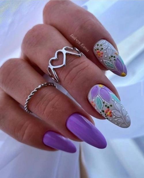 Очень красивый дизайн ногтей - 10 фото шикарного маникюра. 02