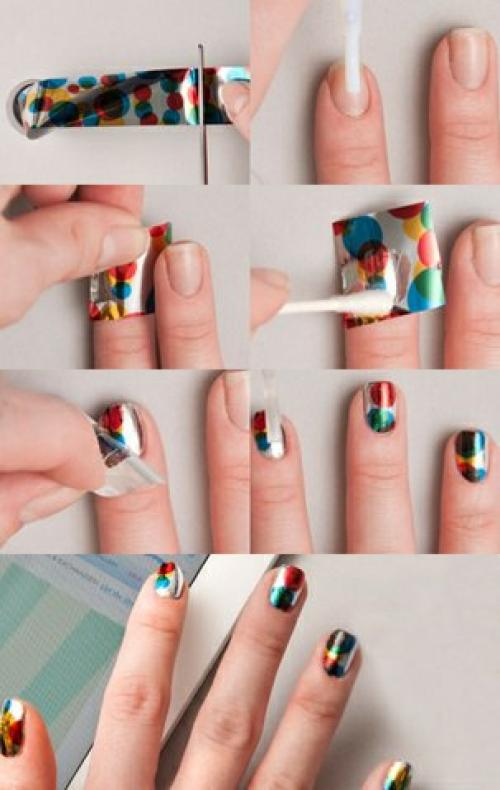 Мастер класс: маникюр с фольгой. 02 Мастер класс: маникюр с фольгой. 02