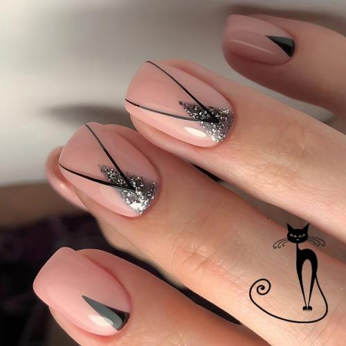 Несколько отличных идей для коротких ноготков. 08