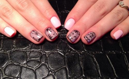 Маникюр Вуаль под силу выполнить не только опытным мастерам, но любителям, и, даже начинающим! 09