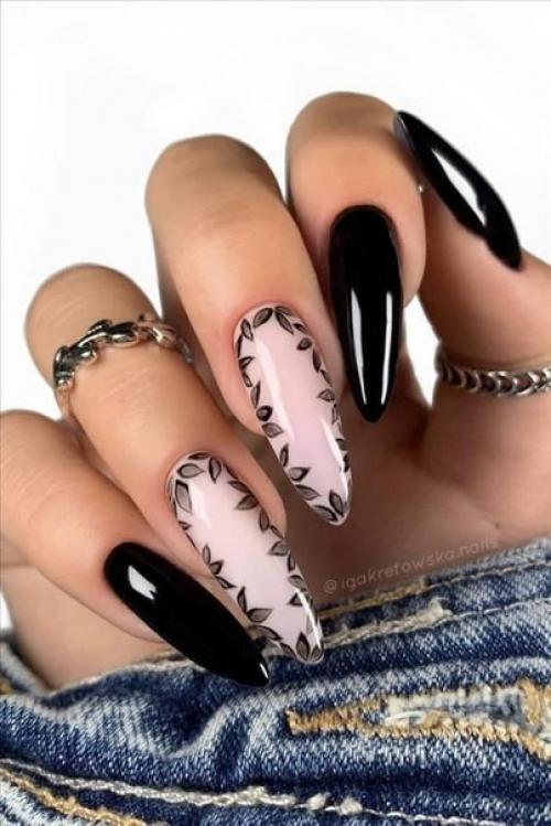 Длинные ногти.  Острые ногти. 05