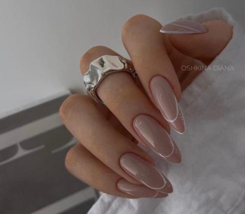 Маникюр с эффектом Капельки Дождя или кристаллический придает ногтям блеск и волшебство. 08