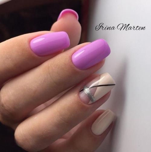 Маникюр с нежнейшими оттенками. 03