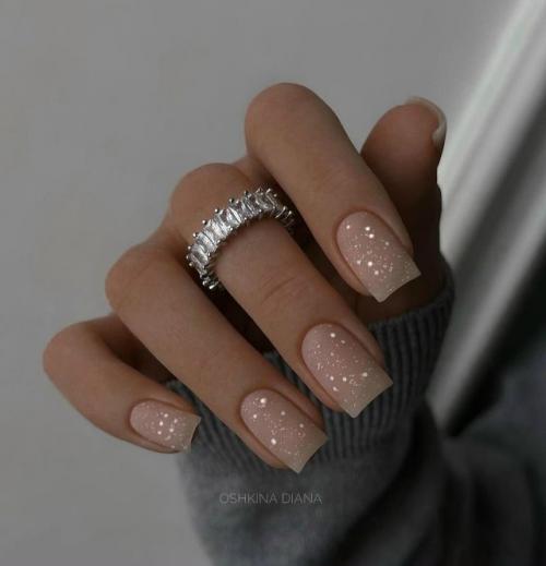 Маникюр с эффектом Капельки Дождя или кристаллический придает ногтям блеск и волшебство. 05