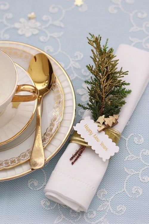 Идеи для сервировки новогоднего стола. 04
