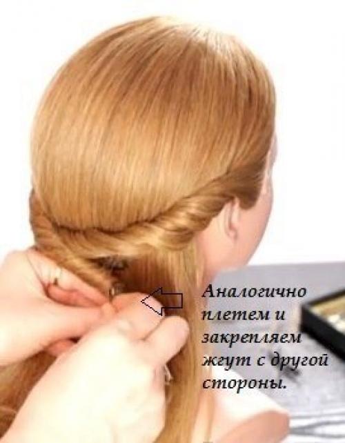 Простая и красивая прическа. 05