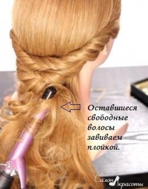 Простая и красивая прическа. 08