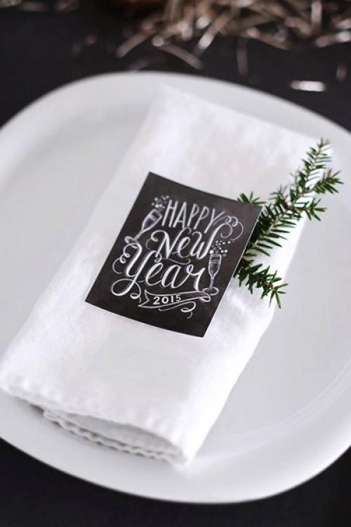 Идеи для сервировки новогоднего стола. 05