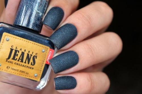 Идеи джинсового маникюра. 05