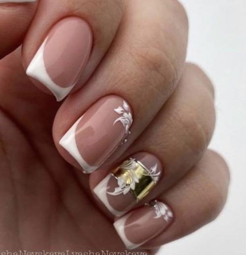 Нюдовый маникюр 2023: на короткие и длинные ногти. 05