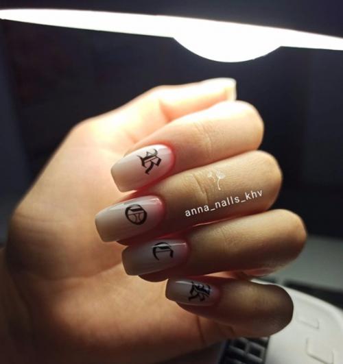 Punk Rock. ~ Маникюр комби. 01