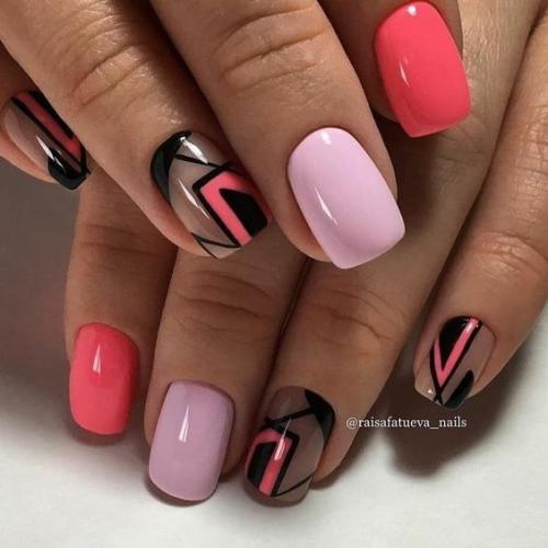 Подборка Идей маникюра на короткие ногти. 05