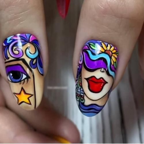Picasso Abstract Nail Design впервые активно заявил о себе в 2019 году. 08
