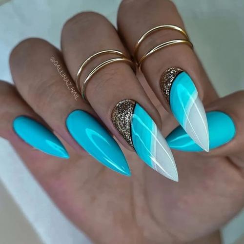 Идеи яркого маникюра, на длинные ногти. 01