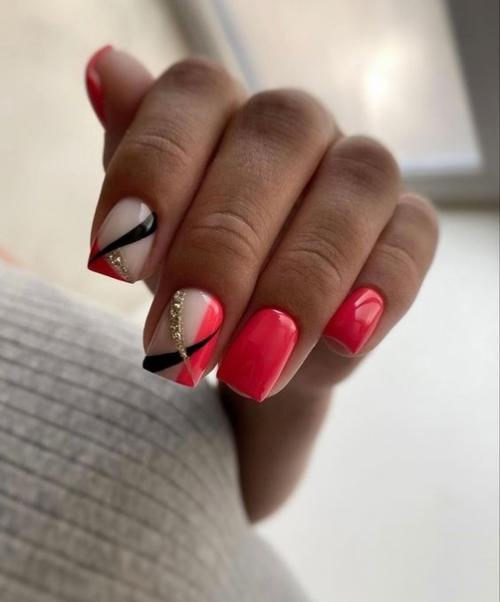 Подборка Идей маникюра на короткие ногти. 08