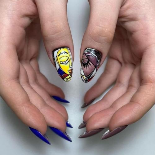 Picasso Abstract Nail Design впервые активно заявил о себе в 2019 году. 07