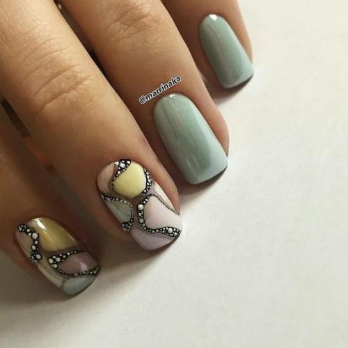 Подборка Идей маникюра на короткие ногти. 06