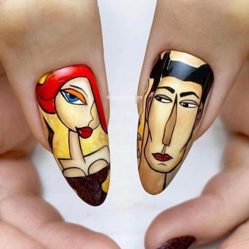 Picasso Abstract Nail Design впервые активно заявил о себе в 2019 году. 06