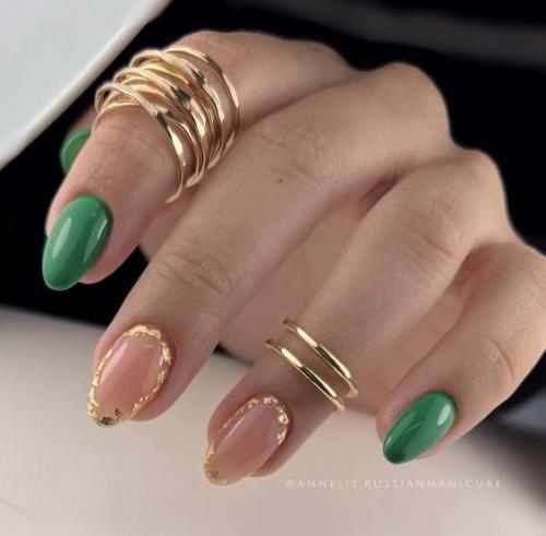 Маникюр на короткие ногти. 07