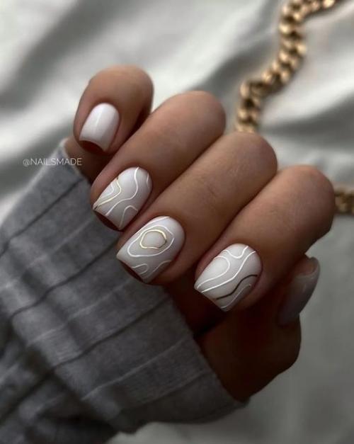 Подборка Идей маникюра на короткие ногти. 09