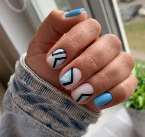 Подборка Идей маникюра на короткие ногти. 03