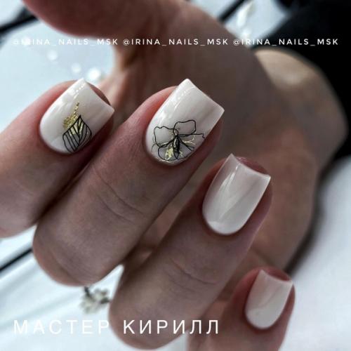 Ну как же круто смотрится белый цвет на ногтях! 09