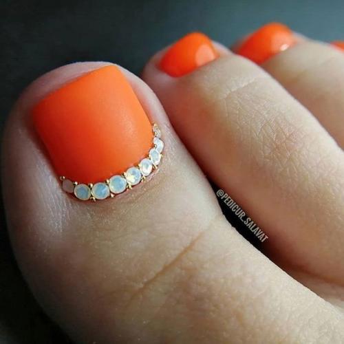 Варианты пляжного педикюра. 07