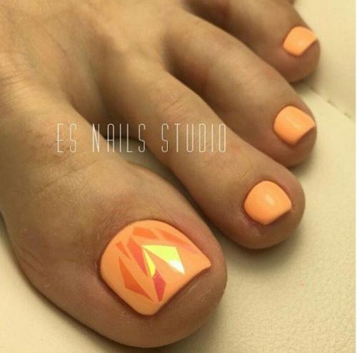 Варианты пляжного педикюра. 09