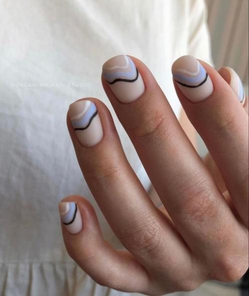 Маникюр на короткие ногти 2024. 04