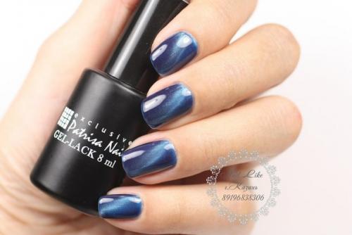 Маникюр с гель - лаками кошачий глаз. 01