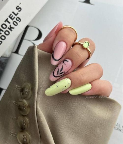 Маникюр на длинные ногти. 07