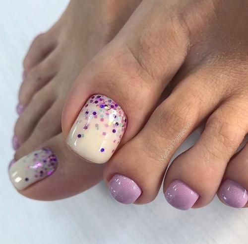 Педикюр с камифубиками. 04