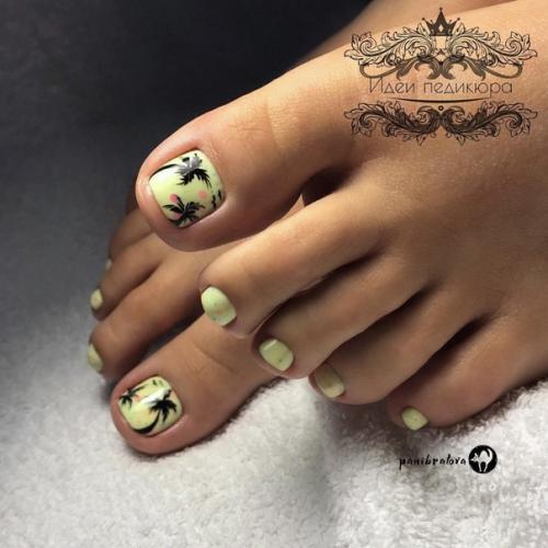 Варианты пляжного педикюра. 03