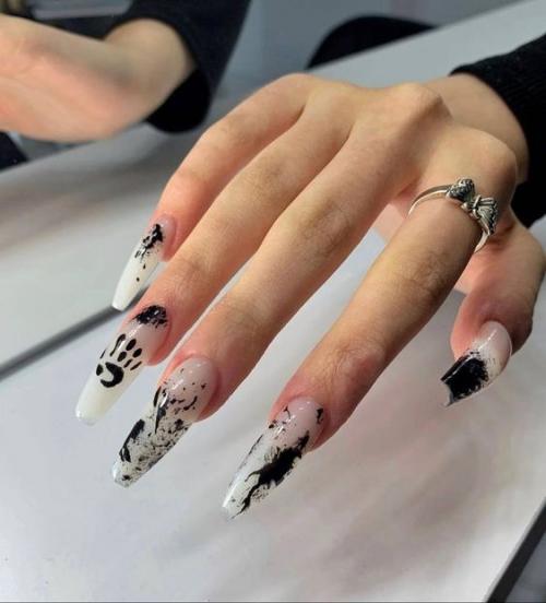 Маникюр на длинные ногти. 05