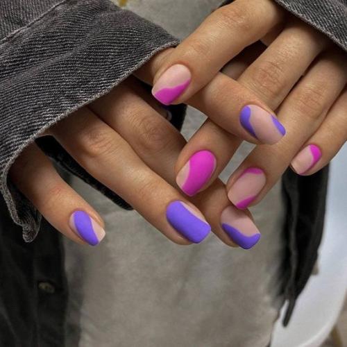 Маникюр на короткие ногти 2024. 02