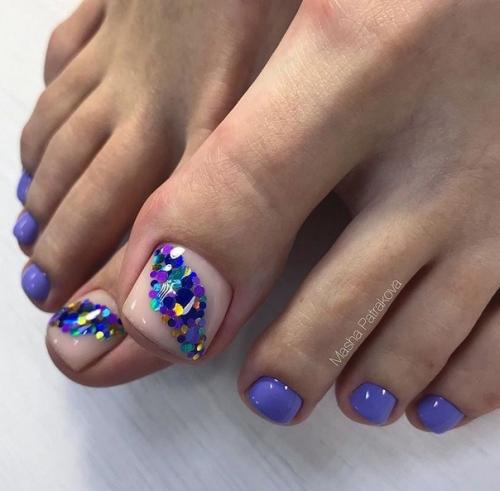 Педикюр с камифубиками. 01