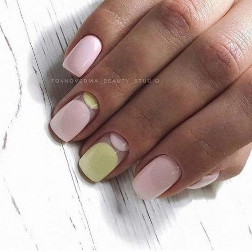 Маникюр на короткие ногти 2024. 03
