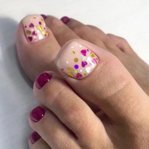 Педикюр с камифубиками. 03